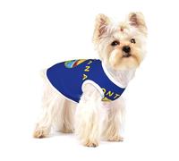 Ropa para perros pequeños con estampado de la bandera del estado de Montana, chaleco para mascotas, camiseta sin mangas de algodón suave transpirable para cachorros y gatos