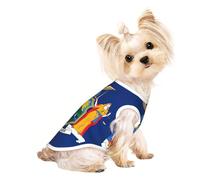 Ropa para perros pequeños con estampado de la bandera del estado de Nueva York, camisetas transpirables para cachorros, gatitos, perros y gatos