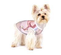 Ropa para perros pequeños con estampado de mármol morado y dorado, chaleco para mascotas, camiseta sin mangas de algodón suave transpirable para cachorros y gatos