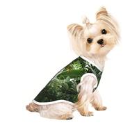 Ropa para perros pequeños de la selva tropical, chaleco suave y transpirable, aspecto exquisito de personalidad. Buena retención de calor.