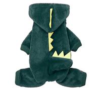Ropa para perros pequeños, disfraz de dinosaurio para Halloween, ropa para cachorros, ropa divertida para perro, ropa para niña, talla M (verde, XS)