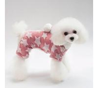 Ropa para perros pequeños, gatos, otoño, invierno, cachorro, gato, chaqueta, forro polar cálido, con capucha, chihuahua, yorkie (rosa, L)