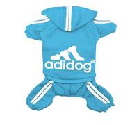 Ropa para perros Primavera Perro Sudaderas Abrigo Letra Linda Perros Pequeños Chihuahua Pug Yorkshire Cachorro Sudadera con Capucha Ropa para Gato-Azul Claro, S 1.2-2KG