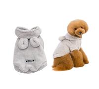 Ropa para Perros Ropa de Invierno Ropa para Mascotas Ropa de otoño e Invierno Ropa Abrigada El Perro Cremallera Ropa Engrosada Lana (Gris XXL)