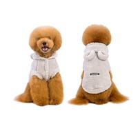 Ropa para Perros Ropa de Invierno Ropa para Mascotas Ropa de otoño e Invierno Ropa Abrigada El Perro Cremallera Ropa Engrosada Lana (Gris M)