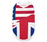 Ropa para Perros y Gatos con la Bandera de Estados Unidos y el Reino Unido, Camiseta de Verano, Chaleco gráfico, Camiseta sin Mangas para Mascotas