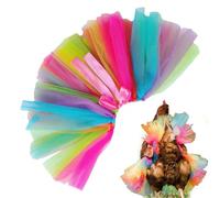 Ropa para pollos - Divertida ropa de pollo arcoíris - Vestidos para mascotas para , gansos, Halloween, patos, hoguera, Navidad, cumpleaños, perro, vacaciones, cosplay, hogar, festival de fotos