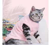 Ropa Perro Cómodo y Cálido, Forro Grueso, Ropa para Perros y Gatos Adecuada para Mascotas Que Pesen Entre 500g et 7,5kg(Pink,X-Large)