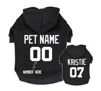Ropa Personalizada con Nombre De Mascota, Sudaderas con Capucha para Perros Personalizadas, Ropa para Perros Grandes, Ropa para Perros Bulldog Francés, Labrador, Se Adapta A Perros Pequeños, Medi
