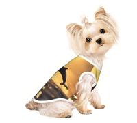 Ropa personalizada para perro, suéter para perro, ropa para gatos y más, perfecta para perros pequeños a medianos, ropa elegante y cómoda para mascotas, momento dorado, delfines saltando grande