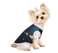 Ropa personalizada para perro, suéter para perro, ropa para gatos y más, perfecta para perros pequeños a medianos, ropa elegante y cómoda para mascotas, hermosos planetas del universo, talla L