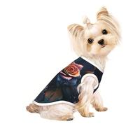 Ropa personalizada para perro, suéter para perro, ropa para gatos y más, perfecta para perros pequeños a medianos, ropa elegante y cómoda para mascotas, tema romántico, rosa, talla S