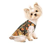 Ropa personalizada para perro, suéter para perro, ropa para gatos y más, perfecta para perros pequeños a medianos, ropa elegante y cómoda para mascotas, seguimiento romántico de caminos, talla S