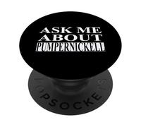 Ropa Pumpernickel | Mejor diseño divertido para amantes del pan PopSockets PopGrip Adhesivo