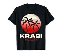 Ropa Retro del Atardecer de Krabi Tailandia Camiseta