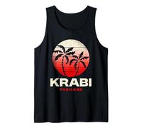 Ropa Retro del Atardecer de Krabi Tailandia Camiseta sin Mangas