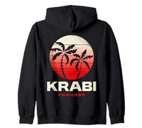 Ropa Retro del Atardecer de Krabi Tailandia Sudadera con Capucha