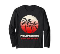 Ropa Retro para Puesta de Sol de Philipsburg Sint Maarten Manga Larga