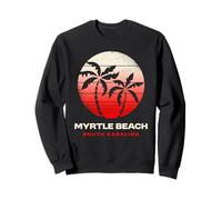 Ropa Retro para Puesta de Sol en Myrtle Beach, Carolina del Sur Sudadera