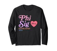 Ropa Retro Phi Sig Mom Establecida en 1913 Manga Larga