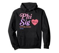 Ropa Retro Phi Sig Mom Establecida en 1913 Sudadera con Capucha