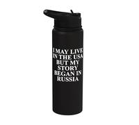 Ropa rusa - Impresionante diseño lindo de Rusia Stainless Steel Insulated Water Bottle