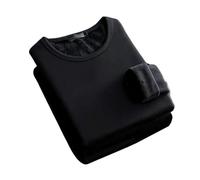 Ropa Térmica Para Hombre Tiempo Frío,Ropa Térmica Para Hombres,Capa base para clima frío | Ropa interior térmica gruesa de invierno, capa base elegante para clima frío, resis, Negro , XXL