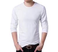 Ropa Térmica para Hombres,Ropa Térmica para Hombres,Ropa Térmica | Capa Base para Ropa de Invierno Resistente al Frío, Camisas Térmicas Gruesas Elegantes, blanco, M