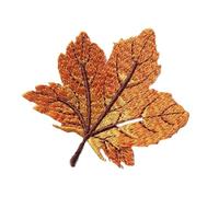 Ropa Termoadhesivo 3 parches de parche bordado con diseño hoja arce for ropa(Patches 03)