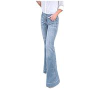 Ropa Tumbler La longitud de los pantalones vaqueros es delgada Stretch Hight Pantalones vaqueros elásticos Cintura Jeans Mujer Chaleco Negro, azul claro, M