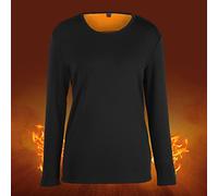 Ropa unisex, S Fleece Hizo Power Bank Bolsillo Zip para Invierno (Negro)