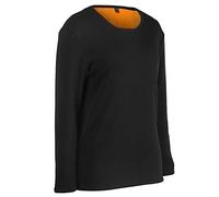 Ropa unisex, S Fleece Hizo Power Bank Bolsillo Zip para Invierno (Negro)