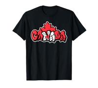 Ropa Urbana Canadiense Y2K Street Art Graffiti Canadá Camiseta