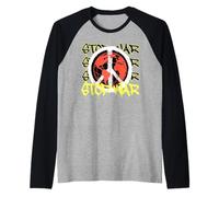 Ropa Urbana con Estampado de Stop War Peace Sign Camiseta Manga Raglan
