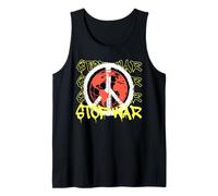 Ropa Urbana con Estampado de Stop War Peace Sign Camiseta sin Mangas