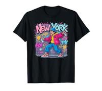 Ropa Urbana con Grafiti de Nueva York, Pared de Nueva York, Estilo Retro de los 80 Camiseta