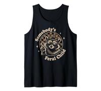 Ropa Urbana Vintage de Somebody's Feral Child Cool Meme Camiseta sin Mangas