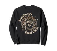 Ropa Urbana Vintage de Somebody's Feral Child Cool Meme Sudadera