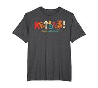 Ropa Vintage Kets4Eki Devils Neighborhood Camiseta, Hombre Tallas Grandes, Jaspeado Oscuro, 6X Alto