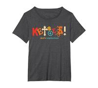 Ropa Vintage Kets4Eki Devils Neighborhood Camiseta, Mujer Tallas Grandes, Jaspeado Oscuro, 4XL Grande