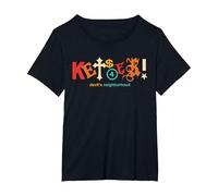 Ropa Vintage Kets4Eki Devils Neighborhood Camiseta, Mujer Tallas Grandes, Negro, 1XL Grande