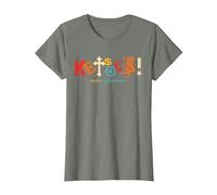 Ropa Vintage Kets4Eki Devils Neighborhood Camiseta, Mujer, Verde Militar Jaspeado, 3XL
