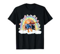 Ropa Violín Niño Niña Violín Gato Con Arco Iris Camiseta