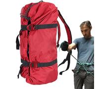 Rope Bag - 210D Oxford Cloth, 7.87x8.66x1.97in Arborist Rope Bag Lightweight & Large Capacity | Foldable Rock Climbing Storage Bags With Ground Cloth, Outdoor Gear Bags For Hiking, Camping, Sailing