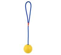 Rope Ball Dog Toy, Bite Resistant Dog Ball, Interactive Pet Ball With Rope, Dog Training Ball Launcher, Squeaky Tug Chew Toy, Small Dog Rope Ball Toy, Durable Pet Ball With Rope, Training Chew Ball Fo
