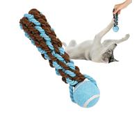 Rope Ball Dog Toy, Pet Teething Rope Ball Toy, Interactive Dog Toys For Home, Tennis Ball Dog Toy, Dog Toy For Backyard, Dog Rope Ball For Garden, Pet Chewing Rope Ball, Outdoor Dog Toys For Fetch