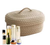 Rope Baskets For Storage - Toy Organizing Box With Lid Rope Baskets For Storage, Large | Nursery Box Daily Necessities Classrooms Small Clothing Cosmétics Home Organization Laundry Bin Decor