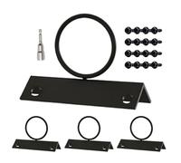 Rope Fence Bracket - 4 Pack Nautical Wall Mount, Decorative Garden Boundary Holder, Easy Install Landscape Hardware, Weather Resistant Railing Accent, Sturdy Rope Securing Hanger | For Docks