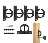 Rope Fence Bracket Holder - Sturdy Wall Mount Support Hardware For Secure Rope Fencing Installation, Heavy Duty Metal Design With Easy Install System, Outdoor Deck Garden Dock Railing