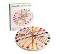 Rope Game, Untangling Challenge, Team Activity Focus Builder Interactive Fun Portable Play Durable Materials Classroom Tool, Board Game Educational Toy for Logical Thinking Training